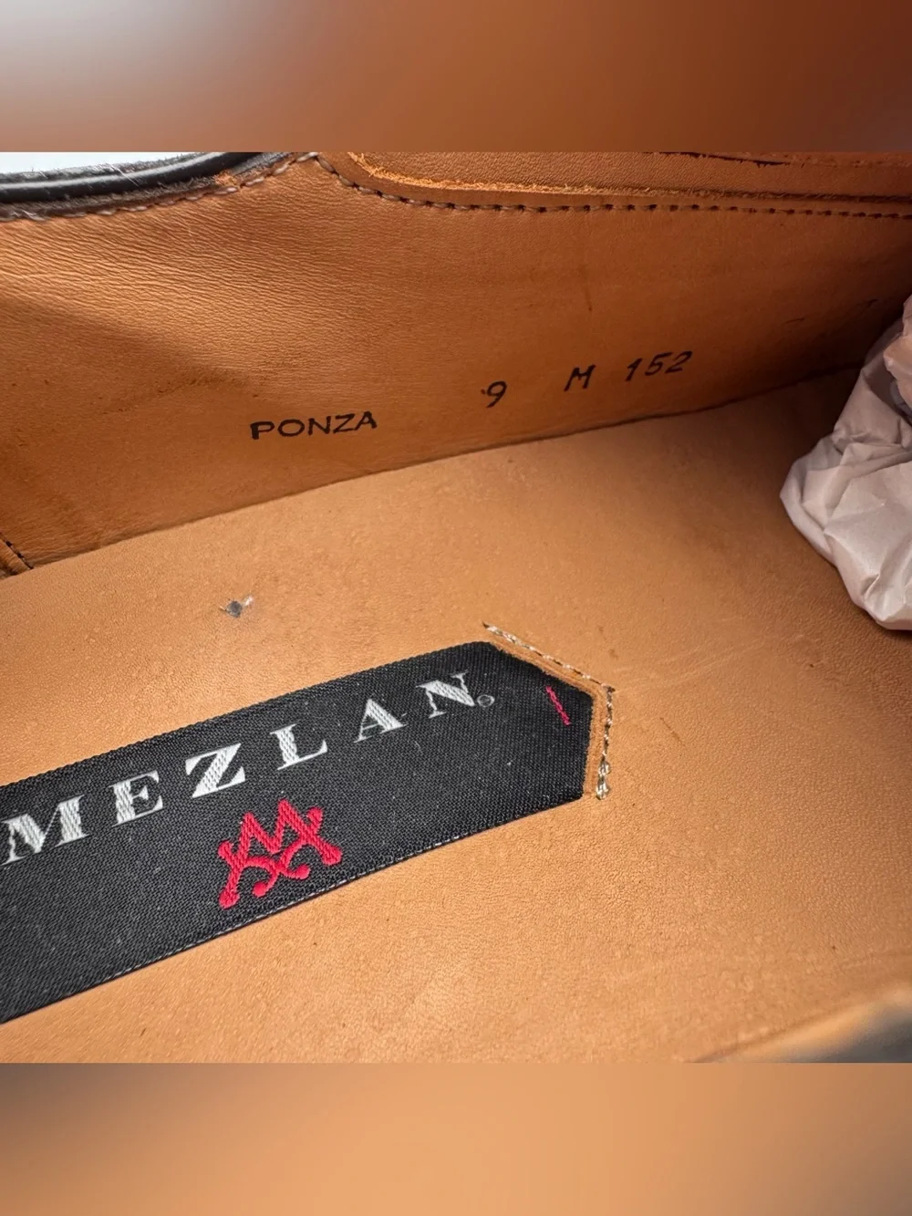 Mezlan Ponza Chocolate Brown Deerskin Leather Oxford Shoes Men 9 M Made In Spain